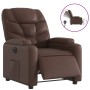 Sillón reclinable eléctrico de cuero sintético marrón de , Sillones - Ref: Foro24-3204646, Precio: 268,10 €, Descuento: %