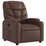 Sillón reclinable eléctrico de cuero sintético marrón de , Sillones - Ref: Foro24-3204646, Precio: 268,10 €, Descuento: %