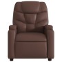 Sillón reclinable eléctrico de cuero sintético marrón de , Sillones - Ref: Foro24-3204646, Precio: 268,10 €, Descuento: %