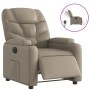 Sillón reclinable eléctrico de cuero sintético color capuchino de , Sillones - Ref: Foro24-3204650, Precio: 257,99 €, Descuen...