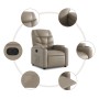 Sillón reclinable eléctrico de cuero sintético color capuchino de , Sillones - Ref: Foro24-3204650, Precio: 257,99 €, Descuen...