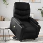 Sillón reclinable de masaje de pie cuero artificial negro de , Sillones - Ref: Foro24-3204665, Precio: 311,61 €, Descuento: %