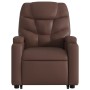 Sillón reclinable de masaje de pie de cuero sintético marrón de , Sillones - Ref: Foro24-3204667, Precio: 310,93 €, Descuento: %