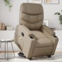 Cappuccino-colored artificial leather foot massage recliner by , Armchairs - Ref: Foro24-3204671, Price: 310,39 €, Discount: %