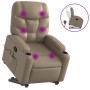 Cappuccino-colored artificial leather foot massage recliner by , Armchairs - Ref: Foro24-3204671, Price: 310,39 €, Discount: %