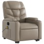 Cappuccino-colored artificial leather foot massage recliner by , Armchairs - Ref: Foro24-3204671, Price: 310,39 €, Discount: %