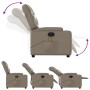 Cappuccino-colored artificial leather foot massage recliner by , Armchairs - Ref: Foro24-3204671, Price: 310,39 €, Discount: %