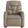 Cappuccino-colored artificial leather foot massage recliner by , Armchairs - Ref: Foro24-3204671, Price: 310,39 €, Discount: %