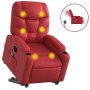 Sillón de majaje elevable eléctrico cuero artificial rojo de , Sillones - Ref: Foro24-3204684, Precio: 352,53 €, Descuento: %