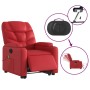 Sillón de majaje elevable eléctrico cuero artificial rojo de , Sillones - Ref: Foro24-3204684, Precio: 352,53 €, Descuento: %