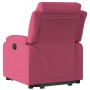 Sillón eléctrico reclinable elevable de terciopelo rojo tinto de , Sillones - Ref: Foro24-3205119, Precio: 367,45 €, Descuent...