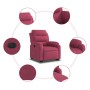 Sillón eléctrico reclinable elevable de terciopelo rojo tinto de , Sillones - Ref: Foro24-3205119, Precio: 367,45 €, Descuent...