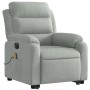 Sillón de masaje reclinable elevable terciopelo gris claro de , Sillones - Ref: Foro24-3205125, Precio: 336,60 €, Descuento: %