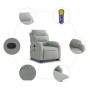 Sillón de masaje reclinable elevable terciopelo gris claro de , Sillones - Ref: Foro24-3205125, Precio: 336,60 €, Descuento: %