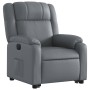 Sillón reclinable elevable eléctrico de cuero sintético gris de , Sillones - Ref: Foro24-3205167, Precio: 333,20 €, Descuento: %