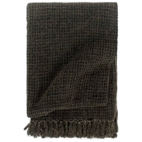 Anthracite gray/brown cotton blanket 125x150 cm by vidaXL, Blankets - Ref: Foro24-133749, Price: 25,99 €, Discount: %