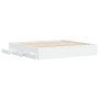 Estructura cama con cajones madera ingeniería blanca 200x200 cm de , Camas y somieres - Ref: Foro24-3207245, Precio: 195,99 €...