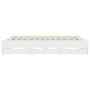 Estructura cama con cajones madera ingeniería blanca 200x200 cm de , Camas y somieres - Ref: Foro24-3207245, Precio: 195,99 €...