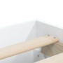 Estructura cama con cajones madera ingeniería blanca 200x200 cm de , Camas y somieres - Ref: Foro24-3207245, Precio: 195,99 €...