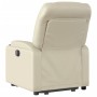 Sillón reclinable elevable cuero artificial color crema de , Sillones - Ref: Foro24-3204659, Precio: 297,97 €, Descuento: %