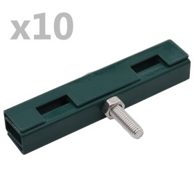 Garden U-shaped mat connector 10 sets green by vidaXL, Accessories for gates and fences - Ref: Foro24-144496, Price: 19,99 €,...