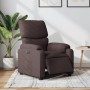 Sillón reclinable eléctrico tela marrón oscuro de , Sillones - Ref: Foro24-3204805, Precio: 251,98 €, Descuento: %