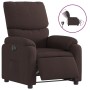 Sillón reclinable eléctrico tela marrón oscuro de , Sillones - Ref: Foro24-3204805, Precio: 251,98 €, Descuento: %