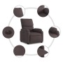 Sillón reclinable eléctrico tela marrón oscuro de , Sillones - Ref: Foro24-3204805, Precio: 251,98 €, Descuento: %