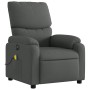 Sillón reclinable de masaje eléctrico tela gris oscuro de , Sillones - Ref: Foro24-3204813, Precio: 266,37 €, Descuento: %