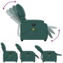 Electric massage recliner dark green fabric by , Armchairs - Ref: Foro24-3204818, Price: 282,57 €, Discount: %