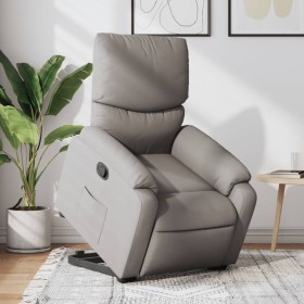 Sillón reclinable elevable tela gris taupe de , Sillones - Ref: Foro24-3204832, Precio: 363,99 €, Descuento: %