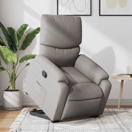 Sillón reclinable elevable tela gris taupe de , Sillones - Ref: Foro24-3204832, Precio: 273,04 €, Descuento: %