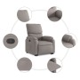 Liftable recliner taupe gray fabric by , Armchairs - Ref: Foro24-3204832, Price: 363,99 €, Discount: %