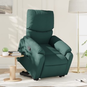 Dark green fabric lifting recliner by , Armchairs - Ref: Foro24-3204830, Price: 326,99 €, Discount: %