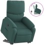 Sillón reclinable elevable tela verde oscuro de , Sillones - Ref: Foro24-3204830, Precio: 265,33 €, Descuento: %