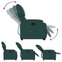 Sillón reclinable elevable tela verde oscuro de , Sillones - Ref: Foro24-3204830, Precio: 265,33 €, Descuento: %