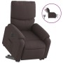 Sillón eléctrico reclinable elevable de tela marrón oscuro de , Sillones - Ref: Foro24-3204853, Precio: 312,72 €, Descuento: %