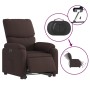 Sillón eléctrico reclinable elevable de tela marrón oscuro de , Sillones - Ref: Foro24-3204853, Precio: 312,72 €, Descuento: %