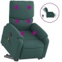 Sillón masaje eléctrico reclinable elevable tela verde oscuro de , Sillones - Ref: Foro24-3204866, Precio: 340,65 €, Descuent...