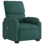 Electric massage chair with adjustable recliner, dark green fabric by , Armchairs - Ref: Foro24-3204866, Price: 332,99 €, Dis...