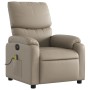 Sillón reclinable de masaje eléctrico cuero sintético capuchino de , Sillones - Ref: Foro24-3204885, Precio: 273,68 €, Descue...