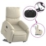 Sillón reclinable elevable cuero artificial color crema de , Sillones - Ref: Foro24-3204887, Precio: 291,86 €, Descuento: %