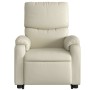 Sillón reclinable elevable cuero artificial color crema de , Sillones - Ref: Foro24-3204887, Precio: 291,86 €, Descuento: %