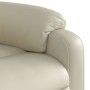 Sillón reclinable elevable cuero artificial color crema de , Sillones - Ref: Foro24-3204887, Precio: 291,86 €, Descuento: %