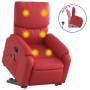 Sillón reclinable de masaje de pie cuero artificial rojo de , Sillones - Ref: Foro24-3204898, Precio: 301,10 €, Descuento: %