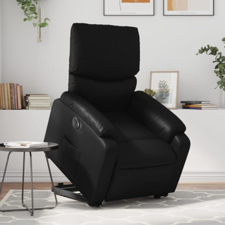 Sillón reclinable y elevable eléctrico cuero sintético negro de , Sillones - Ref: Foro24-3204900, Precio: 318,54 €, Descuento: %