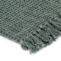 Dark green cotton blanket 125x150 cm by vidaXL, Blankets - Ref: Foro24-133758, Price: 25,75 €, Discount: %