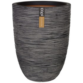 Capi Vase Nature Rib elegant low anthracite gray 36x47 cm KOFZ782 by Capi, Pots and planters - Ref: Foro24-424229, Price: 88,...