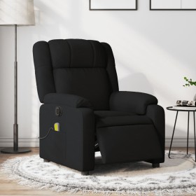 Sillón reclinable de masaje eléctrico tela negro de , Sillones - Ref: Foro24-3205192, Precio: 280,07 €, Descuento: %