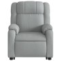 Sillón de masaje reclinable de pie de tela gris claro de , Sillones - Ref: Foro24-3205214, Precio: 297,99 €, Descuento: %